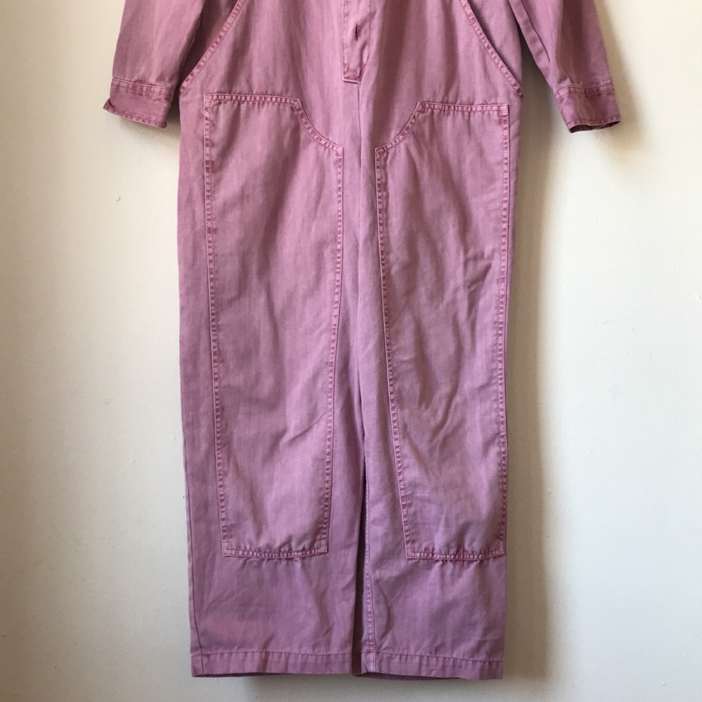 Universal Thread denim boiler jumpsuit pink lavender Cargo Utility 8 - Picture 5 of 16